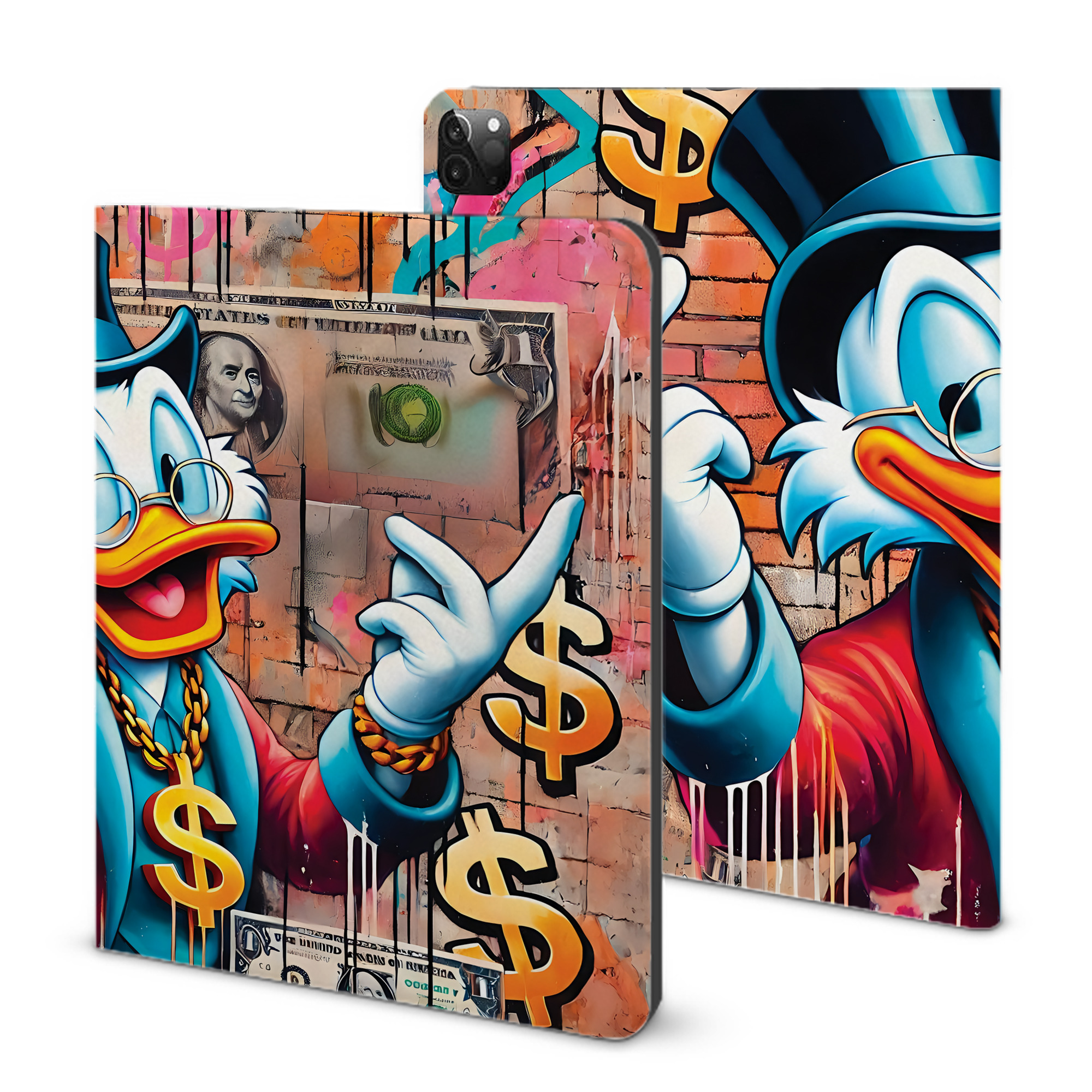 （画像用） ミッキーマウス Mickey Mouse IPadケース ペンホルダー付き ブックスタイルデザイン